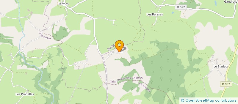 localisation de l'entreprise MADAME STEPHANIE ALOUJES  SAINT-PRIEST-DES-CHAMPS