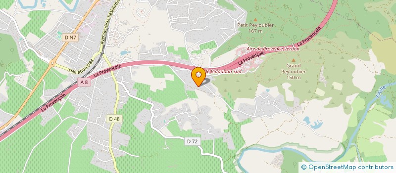 localisation de l'entreprise MADAME STEPHANIE AMIEL  VIDAUBAN