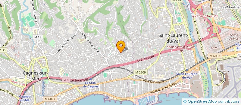 localisation de l'entreprise MADAME STEPHANIE AMORY  CAGNES-SUR-MER