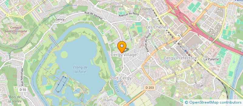 localisation de l'entreprise MADAME STEPHANIE ANNE SPAGNOLI  CERGY