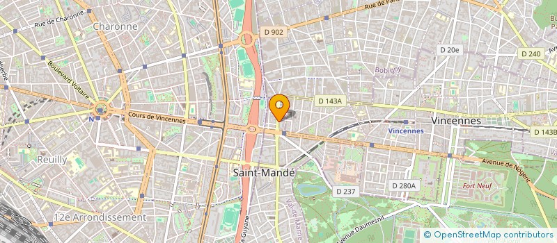 localisation de l'entreprise MADAME STEPHANIE ANTOINE  SAINT-MANDE