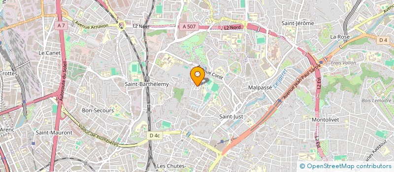 localisation de l'entreprise MADAME STEPHANIE ANZALRIC  MARSEILLE