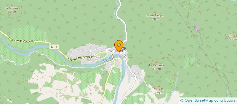 localisation de l'entreprise MADAME STEPHANIE ARAGON  ROQUEBRUN