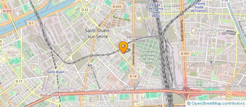 localisation de l'entreprise MADAME STEPHANIE ARLETTE JAMES à SAINT-OUEN-SUR-SEINE