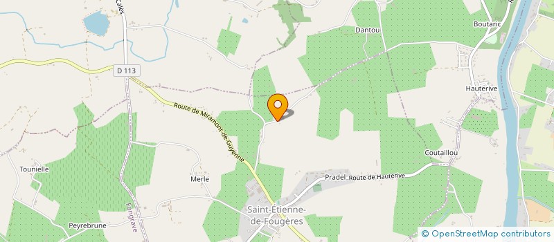 localisation de l'entreprise MADAME STEPHANIE ARRIGO  SAINT ETIENNE DE FOUGERES