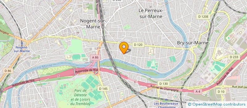 localisation de l'entreprise MADAME STEPHANIE AUJEAN  LE PERREUX-SUR-MARNE