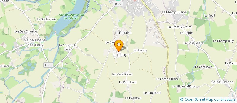 localisation de l'entreprise MADAME STEPHANIE AUPEE à EVRAN