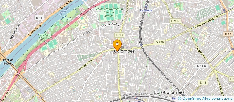 localisation de l'entreprise MADAME STEPHANIE AVELINE à COLOMBES