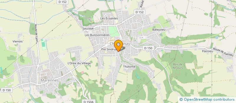 localisation de l'entreprise MADAME STEPHANIE BADIER  CHAPONNAY