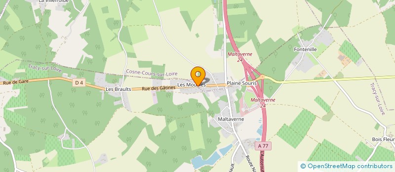 localisation de l'entreprise MADAME STEPHANIE BAILLY à COSNE-COURS-SUR-LOIRE