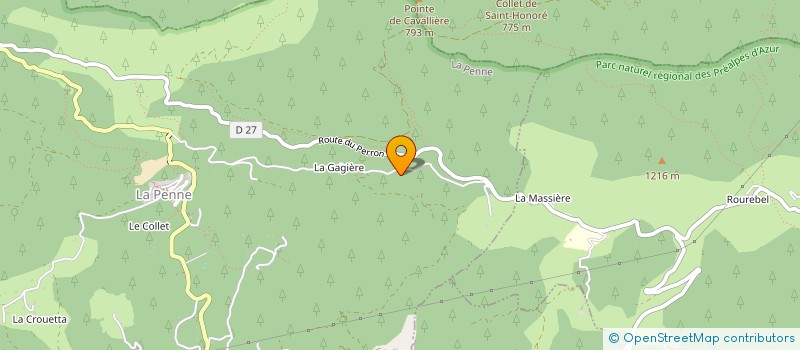 localisation de l'entreprise MADAME STEPHANIE BALAND  LA PENNE