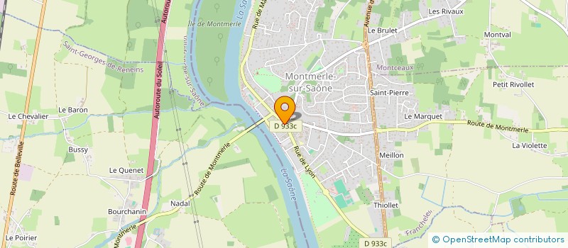 localisation de l'entreprise MADAME STEPHANIE BALLEUX  MONTMERLE-SUR-SAONE