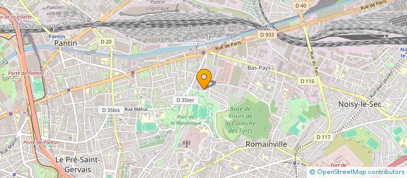 localisation de l'entreprise MADAME STEPHANIE BARAT à ROMAINVILLE