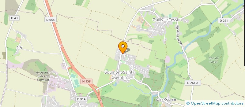 localisation de l'entreprise MADAME STEPHANIE BARBEY à SOUMONT-SAINT-QUENTIN