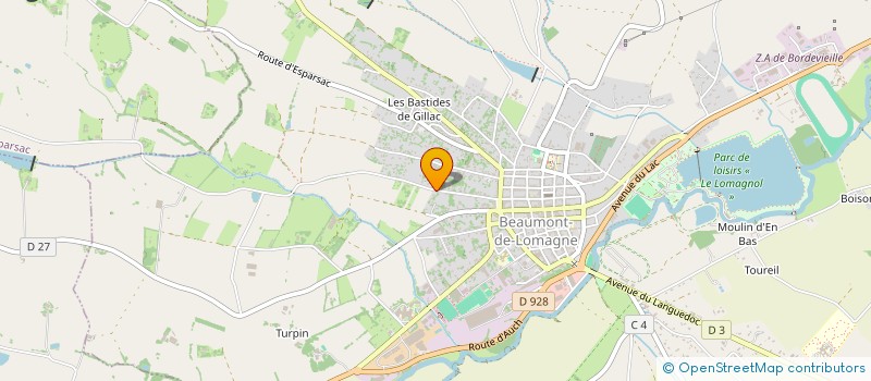 localisation de l'entreprise MADAME STEPHANIE BARBIER  BEAUMONT-DE-LOMAGNE