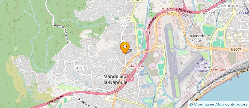 localisation de l'entreprise MADAME STEPHANIE BARBON  MANDELIEU-LA-NAPOULE