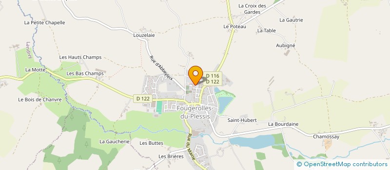 localisation de l'entreprise MADAME STEPHANIE BARON  FOUGEROLLES-DU-PLESSIS