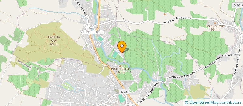 localisation de l'entreprise MADAME STEPHANIE BARRERE  VILLEGAILHENC