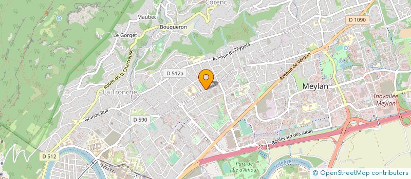 localisation de l'entreprise MADAME STEPHANIE BARTHELEMY  CORENC