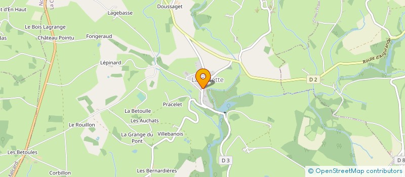 localisation de l'entreprise MADAME STEPHANIE BAUDE  LA CELLETTE