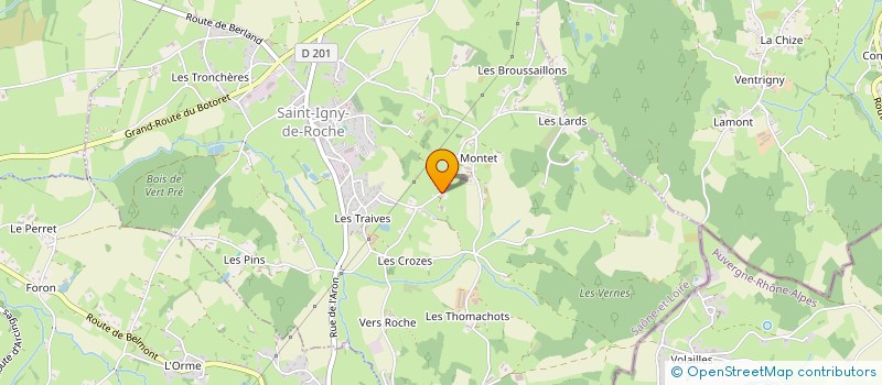 localisation de l'entreprise MADAME STEPHANIE BAUDON  SAINT-IGNY-DE-ROCHE