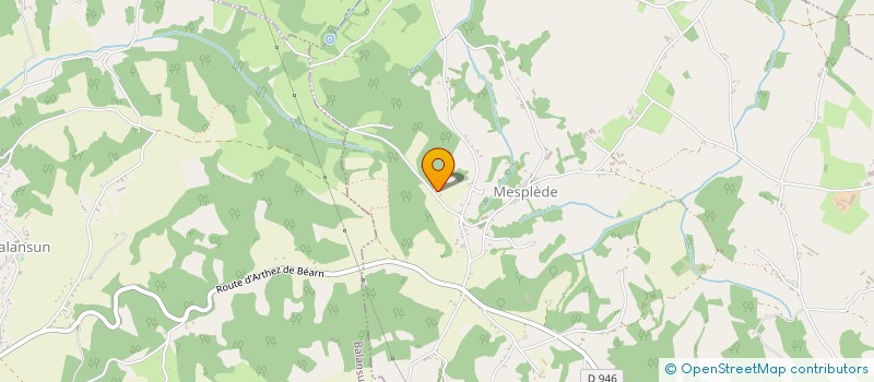 localisation de l'entreprise MADAME STEPHANIE BAZIARD  MESPLEDE