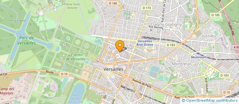 localisation de l'entreprise MADAME STEPHANIE BAZIN à VERSAILLES
