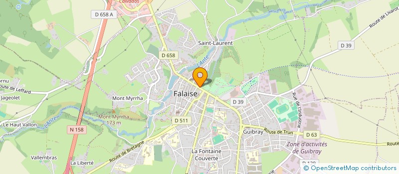 localisation de l'entreprise MADAME STEPHANIE BAZIN à FALAISE