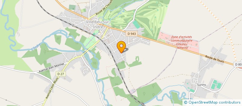 localisation de l'entreprise MADAME STEPHANIE BEAUJOINT à VILLEDIEU-SUR-INDRE