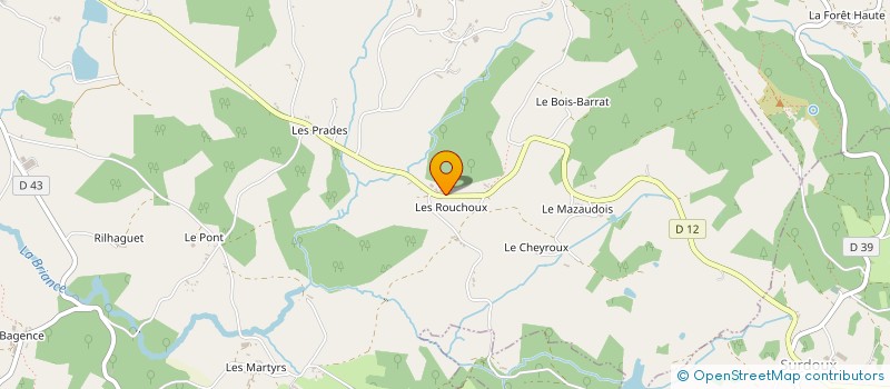 localisation de l'entreprise MADAME STEPHANIE BELLINI à LA CROISILLE-SUR-BRIANCE