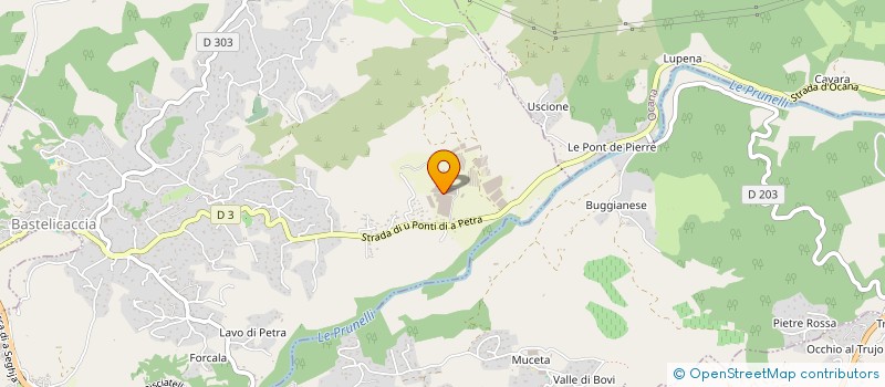 localisation de l'entreprise MADAME STEPHANIE BENEDETTI  BASTELICACCIA