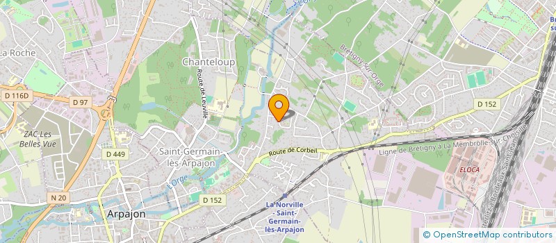 localisation de l'entreprise MADAME STEPHANIE BENOIST  SAINT-GERMAIN-LES-ARPAJON