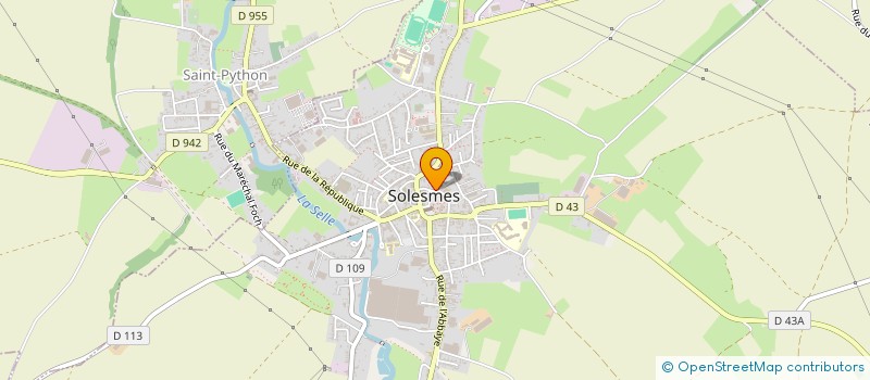 localisation de l'entreprise MADAME STEPHANIE BENOIT  SOLESMES