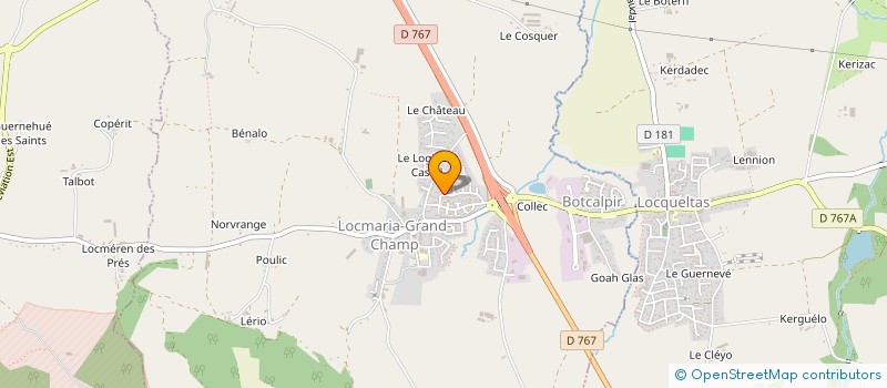 localisation de l'entreprise MADAME STEPHANIE BENOIT à LOCMARIA-GRAND-CHAMP