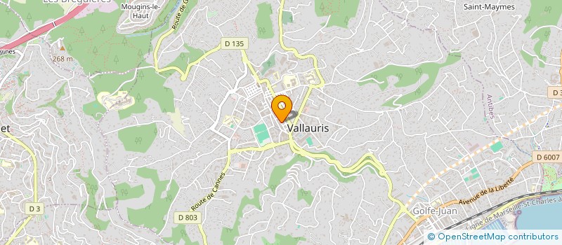 localisation de l'entreprise MADAME STEPHANIE BERLINGERI  VALLAURIS