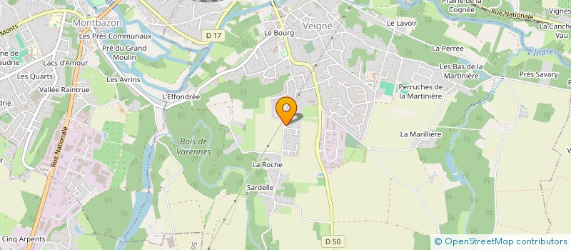 localisation de l'entreprise MADAME STEPHANIE BERNAR  VEIGNE