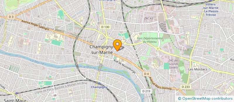 localisation de l'entreprise MADAME STEPHANIE BERNARD  CHAMPIGNY-SUR-MARNE