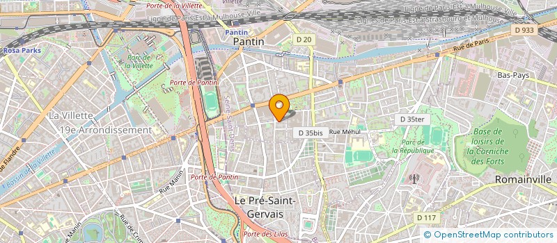 localisation de l'entreprise MADAME STEPHANIE BERNOUX  PANTIN