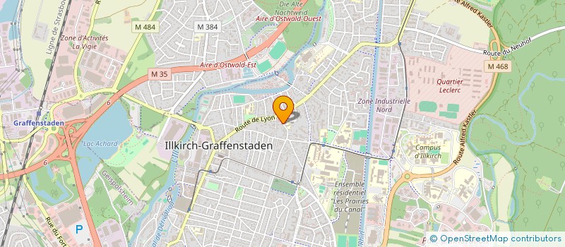 localisation de l'entreprise MADAME STEPHANIE BERTHELOT  ILLKIRCH-GRAFFENSTADEN