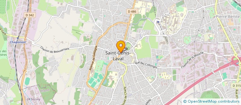 localisation de l'entreprise MADAME STEPHANIE BERTHOUD  SAINT-GENIS-LAVAL