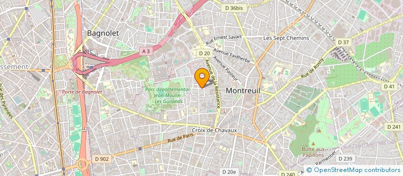 localisation de l'entreprise MADAME STEPHANIE BERTRAND à MONTREUIL