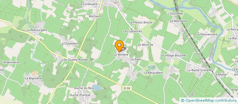 localisation de l'entreprise MADAME STEPHANIE BERTRET  MONNIERES