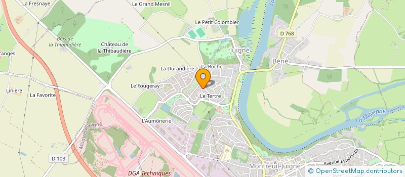 localisation de l'entreprise MADAME STEPHANIE BESNARDEAU  MONTREUIL-JUIGNE