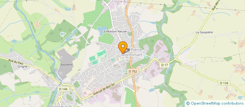 localisation de l'entreprise MADAME STEPHANIE BEZIAU à MONTREVAULT-SUR-EVRE