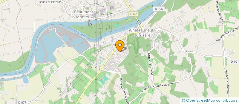 localisation de l'entreprise MADAME STEPHANIE BIFFIGER  CHATEAUNEUF-SUR-ISERE