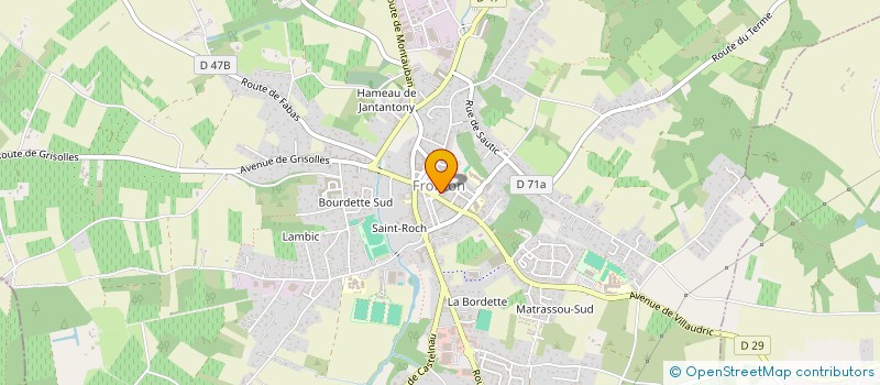 localisation de l'entreprise MADAME STEPHANIE BIGARIOS  FRONTON