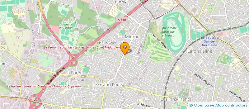 localisation de l'entreprise MADAME STEPHANIE BLANC  EYSINES