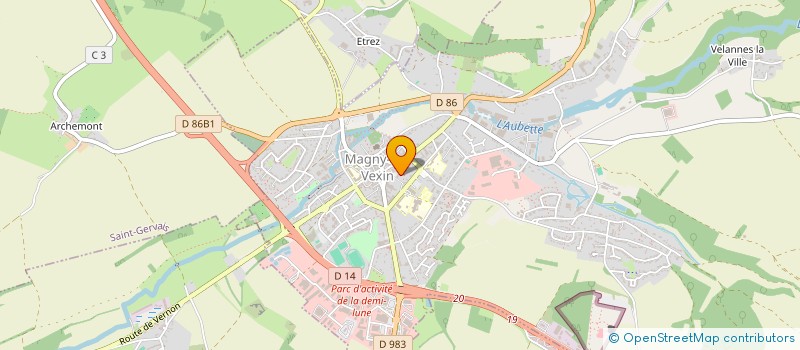 localisation de l'entreprise MADAME STEPHANIE BLANCHEMAIN  MAGNY-EN-VEXIN