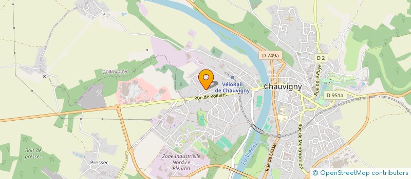 localisation de l'entreprise MADAME STEPHANIE BLANCHET à CHAUVIGNY