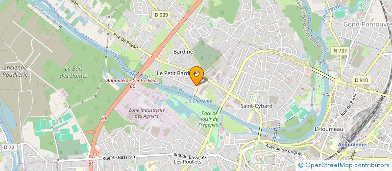 localisation de l'entreprise MADAME STEPHANIE BLANLOEUIL à SAINT-YRIEIX-SUR-CHARENTE